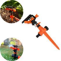 Irrigador Giratório Regulável Aspersor Horta Jardim Gramado