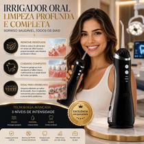 Irrigador Oral Bucal Jato Limpador De Dentes Protese FixaMóvelAparelho Ortodôntico Water Pick