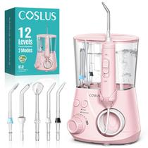 Irrigador Oral COSLUS E2 com 12 Níveis de Pressão e 5 Bicos Rosa Irrigador Oral COSLUS E2 com 12 Níveis de Pressão e 5 Bicos Rosa
