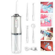 Irrigador Oral Dental Bucal Jato De Água Sem Fio 4 Bicos USB