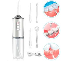 Irrigador Oral Dental Bucal Portátil Recarregável 4 Bicos