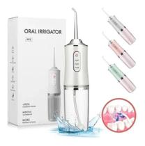 Irrigador Oral Elétrico Portátil Jato Água Limpador Dentário Bucal