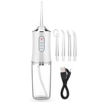 Irrigador Oral Jato D'água Higiene Bucal Sem Fio Branco Irrigador Oral Jato D'água Higiene Bucal Sem Fio Branco