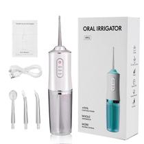 Irrigador Oral Jato D'Água Limpador Dental 4 Bicos USB