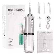 Irrigador Oral Limpeza Protese Implante - USB - 4 Bicos