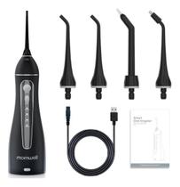 Irrigador Oral Mornwell Portátil F18 Preto Bivolt