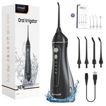 Irrigador Oral Para Limpeza Bucal Aparelho Dentario Protese Dentária Implante Dentario Com KIT 8 Bicos F18 Preto - ProOral Mornwell