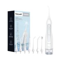 Irrigador Oral Portátil Fairywill - Recarregável 300ml, 3 Modos de Limpeza