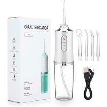 Irrigador Oral Portátil - Higiene Dental - 4 Bicos - USB