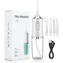 Irrigador Oral Portátil IPX7 Recarregável Bivolt 220ml
