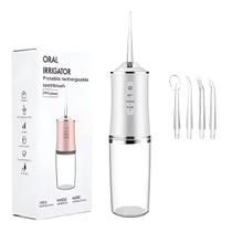 Irrigador Oral Portátil Jato D'Água 4 Bicos Usb