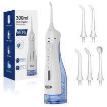 Irrigador Oral Sem Fio 300 ml 4 Modos 5 Pontas