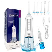 Irrigador Oral Waterpulse Portátil Sem Fio Recarregável Bivolt Dental Profunda Higiene Bucal Dental Irrigador Oral Waterpulse Portátil Sem Fio Recarregável Bivolt Dental Profunda Higiene Bucal Dental