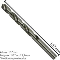 Irwin Broca Aco Rapido U 1/2 - Kit C/5 Un Irwin Broca Aco Rapido U 1/2 - Kit C/5 Un