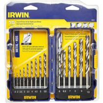 Irwin Conjunto de Brocas para Metal com 15 Peças de 1,5mm a 10mm 1865314