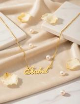 Isabel colar de nome folheado a ouro 18k Isabel colar de nome folheado a ouro 18k
