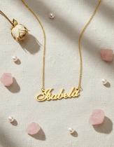 Isabela colar de nome folheado a ouro 18k Isabela colar de nome folheado a ouro 18k