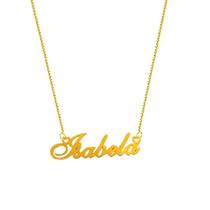 Isabela colar de nome folheado a ouro 18k Isabela colar de nome folheado a ouro 18k
