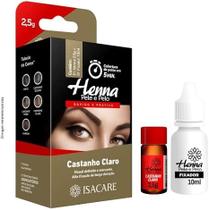 Isacare tintura henna sobrancelhas marrom 2,5g