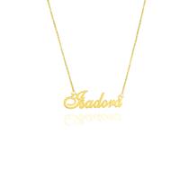 Isadora colar de nome folheado a ouro 18k Isadora colar de nome folheado a ouro 18k