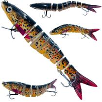 Isca Articulada Artificial Tuvira Para Robalo Tucunaré 13.4cm 18g Cor02 Isca Articulada Artificial Tuvira Para Robalo Tucunaré 13.4cm 18g Cor02