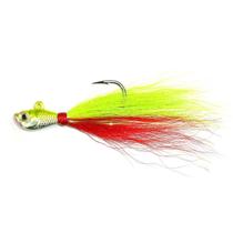 Isca Artif. Pro-Tsuri Chartreuse / Vermelho Cauda Simples 8g