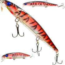 Isca Artificial 3 Garatéias 11cm 13gr Tucunaré Cor Fogo - H FIshing