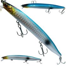 Isca Artificial 3 Garatéias 13.5cm 18.5gr Dorso Azul
