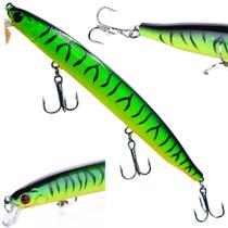 Isca Artificial 3 Garatéias 13.5cm 18.5gr Verde Amarelada