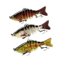 Isca Artificial Articulada Multi-jointed 3 Peças, Iscas De Pesca Afundantes Para Água Doce, Água