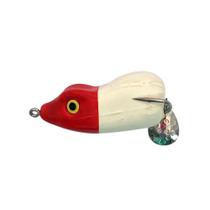 Isca Artificial Baby Frog Branco e Vermelho - Pesca Brasil