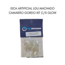 Isca Artificial Camarão com Anzol kit 5 Unidades Cor Glow Blanco