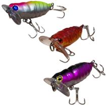 Isca Artificial Cigarrinha Inseto cigarra p/ tilapia 3 unid