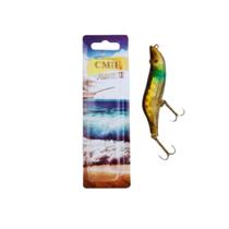 Isca Artificial Cmik Verde e Dourada - Meia água