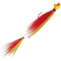 Isca Artificial de Pescaria Dourado Yara Killer Jig 17g Vermelho e Amarelo