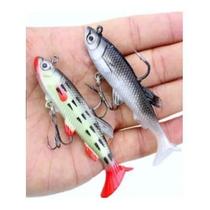 Isca artificial de Silicone 7cm 11.8 g com anzol e garateia