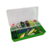 Isca Artificial Kit Pesca Estojo Alicate Anzol Caixa Organizadora Rio Lago Acude Mangue Mar Pescaria Esportiva