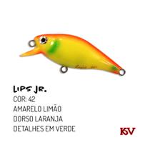 Isca Artificial Lips Jr Meia Água Kv 5,8cm plug floating