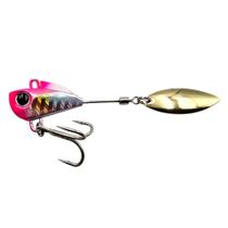 Isca Artificial Little Spin Colher Folha 3cm 16g Rosa Holográfico - Yara Cor 01