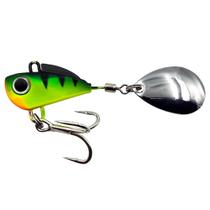 Isca Artificial Little Spin Colher Redonda Grande 3cm 16g Mat Tiger - Yara Cor 64