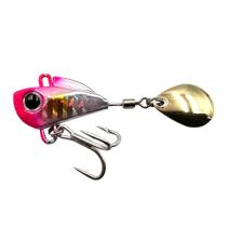 Isca Artificial Little Spin Colher Redonda Pequena 3cm 10g Rosa Holográfico - Yara Cor 01