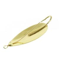 Isca artificial lori colher prata/ouro 1/4 - anzol soldado - anti enrosco - 5,5cm - 10,5g