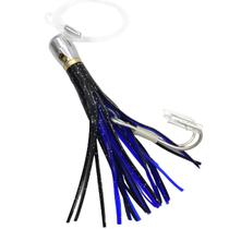 Isca Artificial Lula 12cm Corrico Trolling Saia Anzol Duplo cabeça em cobre