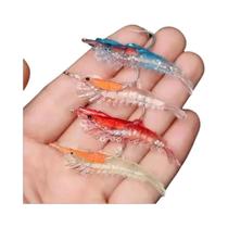 Isca Artificial Luminosa Para Camarão 4pcs Para Pesca De Bass Equipamento De Pesca Marítima