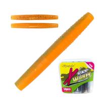 Isca Artificial Macia Fat Worm TPR Flutuante Para Pesca Spinpoler Senko Swimbait Wacky Ned Rig