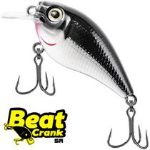 Isca Artificial Marine Beat Crank 45SR CBB12 Prateada 4.5cm 6.3g Meia Água Para Tilápia Black Bass Isca Artificial Marine Beat Crank 45SR CBB12 Prateada 4.5cm 6.3g Meia Água Para Tilápia Black Bass