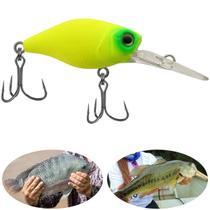 Isca Artificial Marine Mini Crank DEEP 100 Amarela 3.8cm 4,3g Barbeluda Para Tilápia Black Bass