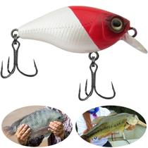 Isca Artificial Marine Mini Crank Pequena 014 Vermelho e Branco 3.8cm 4g Meia Água Pequena Para Tilápia Black Bass