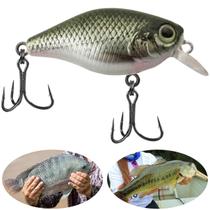 Isca Artificial Marine Mini Crank S084 Cinza 3.8cm 4g Meia Água Pequena Para Tilápia Black Bass