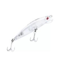 Isca Artificial Meia água Pesca Pescador Nelson Nakamura Borá 7,5cm 7g Transparente